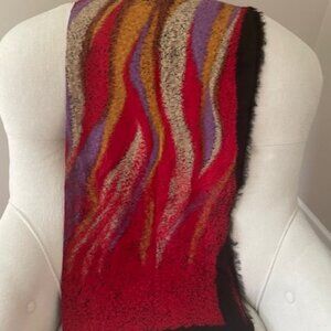 GORGEOUS Multicolor Vintage Silk Scarf by French Designer CHARLES JOURDAN
